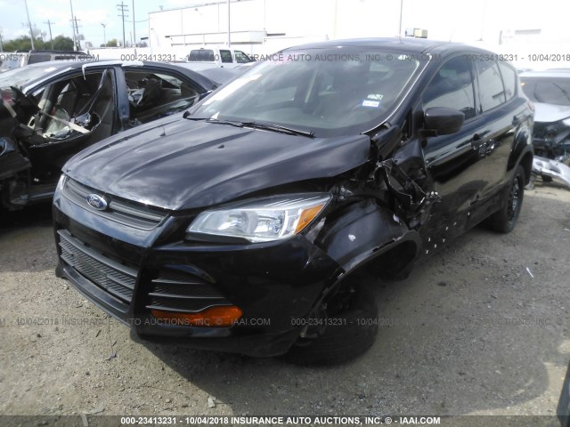 1FMCU0F74GUA10048 - 2016 FORD ESCAPE S BLACK photo 2