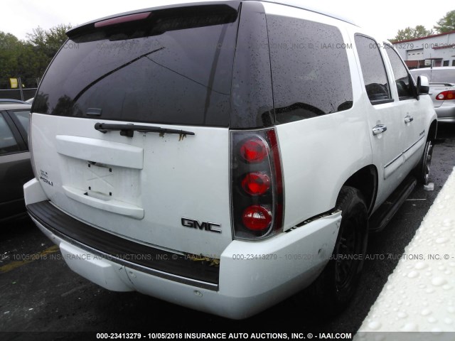 1GKFK63888J111267 - 2008 GMC YUKON DENALI WHITE photo 4