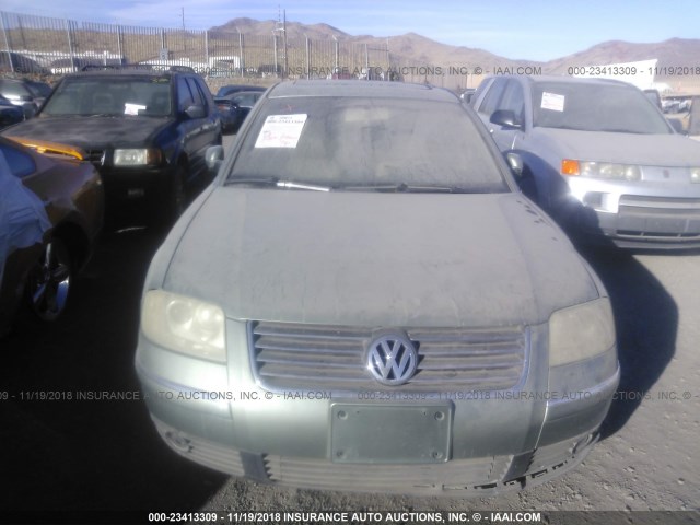 WVWPD63B02P293556 - 2002 VOLKSWAGEN PASSAT GLS GREEN photo 6