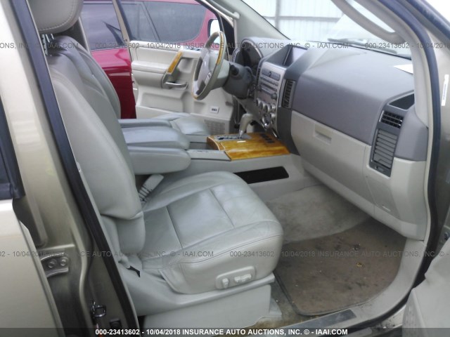 5N3AA08C15N800495 - 2005 INFINITI QX56 GOLD photo 5