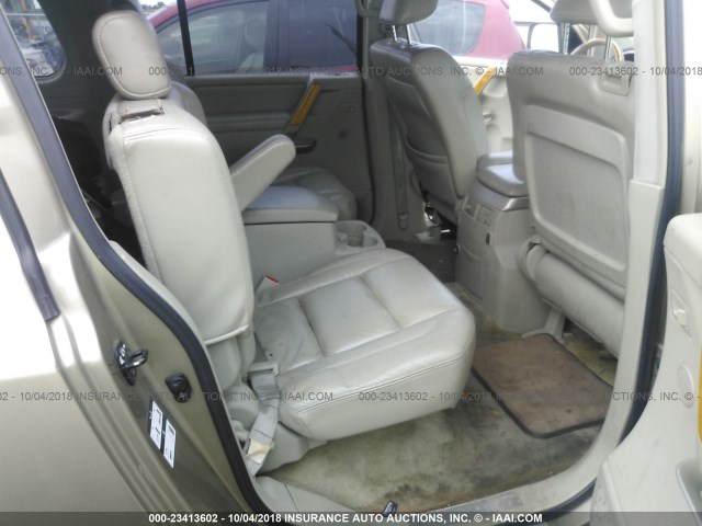 5N3AA08C15N800495 - 2005 INFINITI QX56 GOLD photo 8