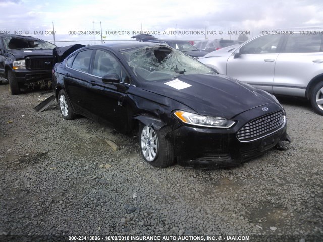 3FA6P0G70GR382765 - 2016 FORD FUSION S BLACK photo 1