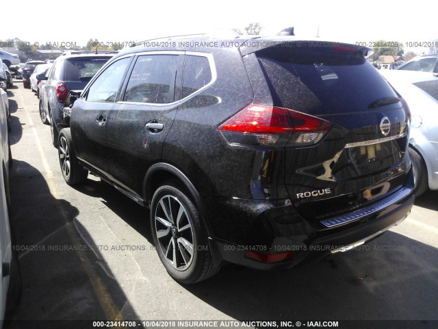 JN8AT2MV8HW015839 - 2017 NISSAN ROGUE S/SL/SV BLACK photo 3