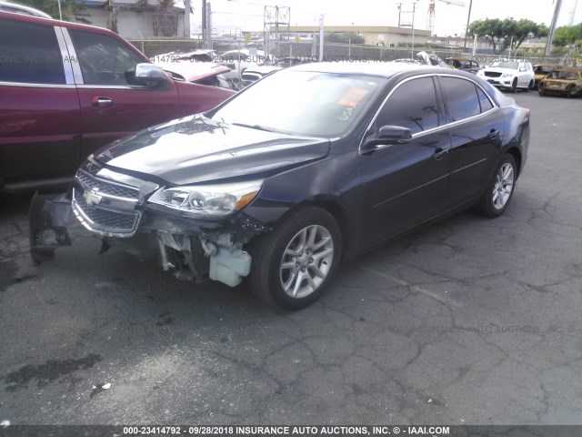 1G11C5SA5DU117207 - 2013 CHEVROLET MALIBU 1LT შავი ფოტო 2