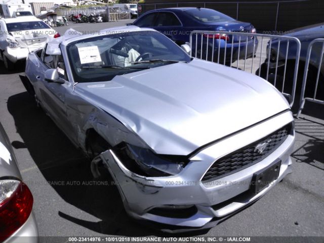 1FATP8EMXG5323896 - 2016 FORD MUSTANG  Silver photo 1