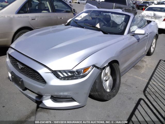 1FATP8EMXG5323896 - 2016 FORD MUSTANG  Silver photo 2