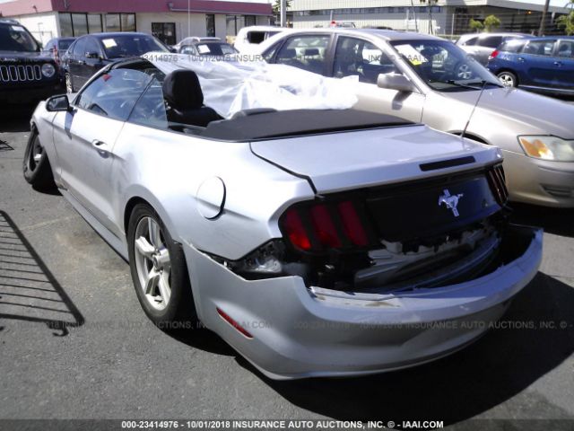 1FATP8EMXG5323896 - 2016 FORD MUSTANG  Silver photo 3