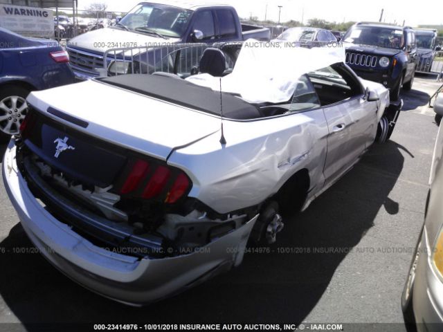 1FATP8EMXG5323896 - 2016 FORD MUSTANG  Silver photo 4