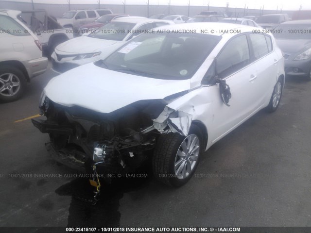 KNAFX5A84F5327453 - 2015 KIA FORTE EX WHITE photo 6