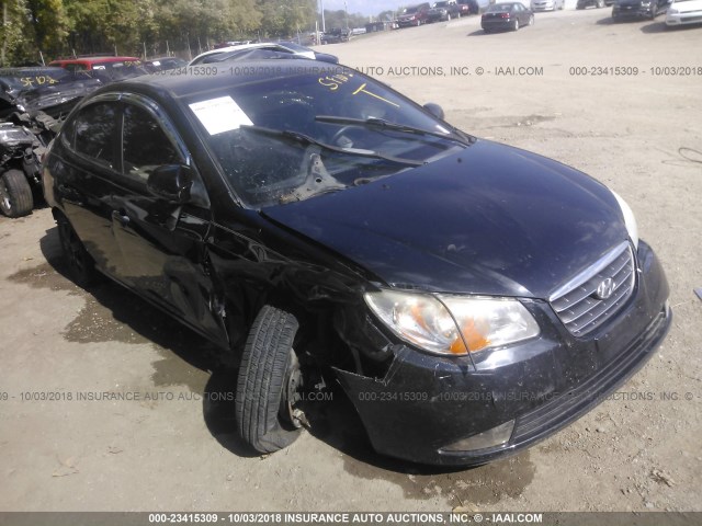 KMHDU46D29U629784 - 2009 HYUNDAI ELANTRA GLS/SE BLACK photo 1