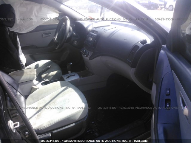 KMHDU46D29U629784 - 2009 HYUNDAI ELANTRA GLS/SE BLACK photo 5