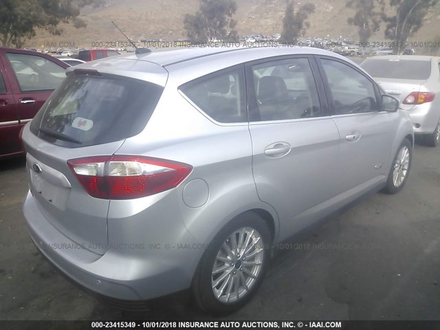 1FADP5CU6DL524028 - 2013 FORD C-MAX PREMIUM SILVER photo 4