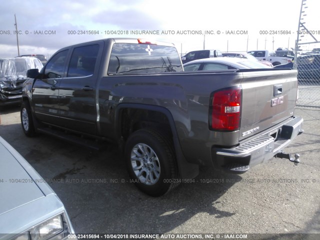 3GTU2UEC0EG222191 - 2014 GMC SIERRA K1500 SLE BROWN photo 3