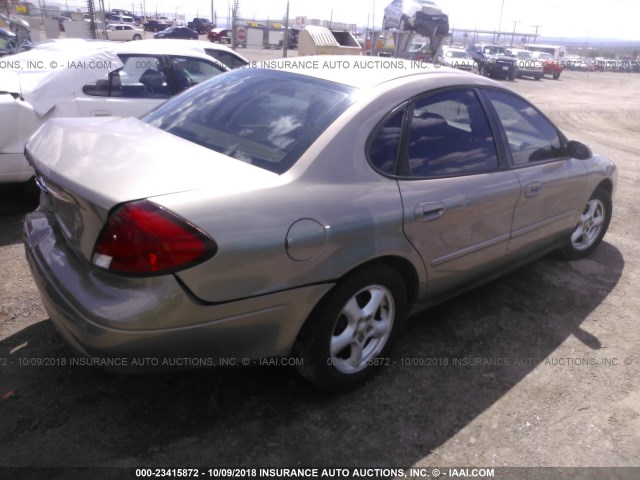 1FAFP55U03G261032 - 2003 FORD TAURUS SES BEIGE photo 4