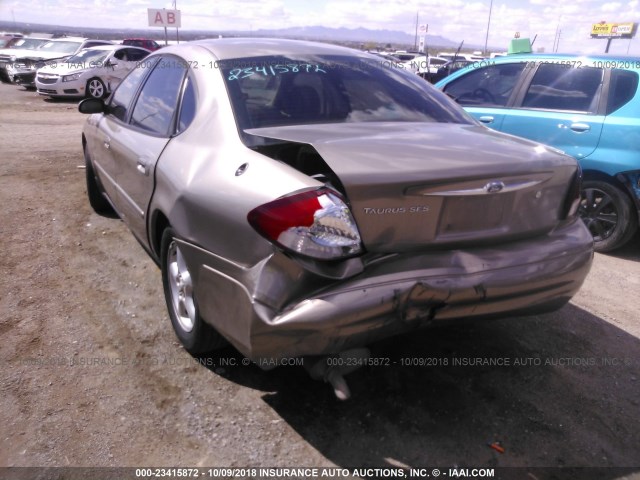 1FAFP55U03G261032 - 2003 FORD TAURUS SES BEIGE photo 6