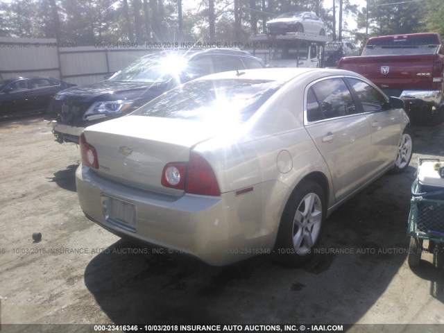 1G1ZB5EB5AF303758 - 2010 CHEVROLET MALIBU LS Qızıl foto 4