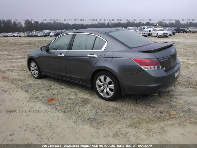 1HGCP3F81AA028037 - 2010 HONDA ACCORD EXL GRAY photo 3