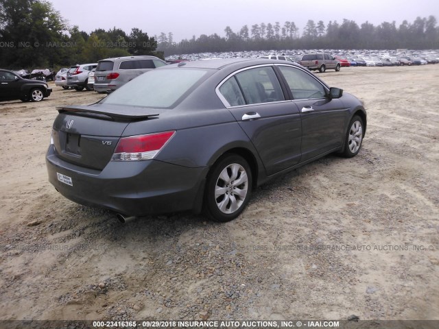 1HGCP3F81AA028037 - 2010 HONDA ACCORD EXL GRAY photo 4