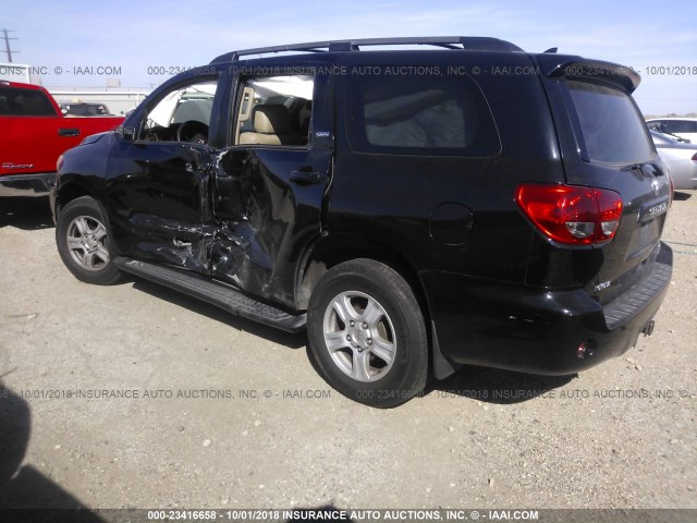 5TDZY5G16AS024863 - 2010 TOYOTA SEQUOIA SR5 BLACK photo 3