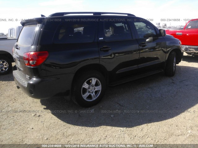 5TDZY5G16AS024863 - 2010 TOYOTA SEQUOIA SR5 BLACK photo 4