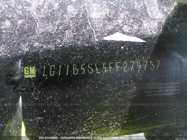 1G11B5SL5FF279737 - 2015 CHEVROLET MALIBU LS SILVER photo 9