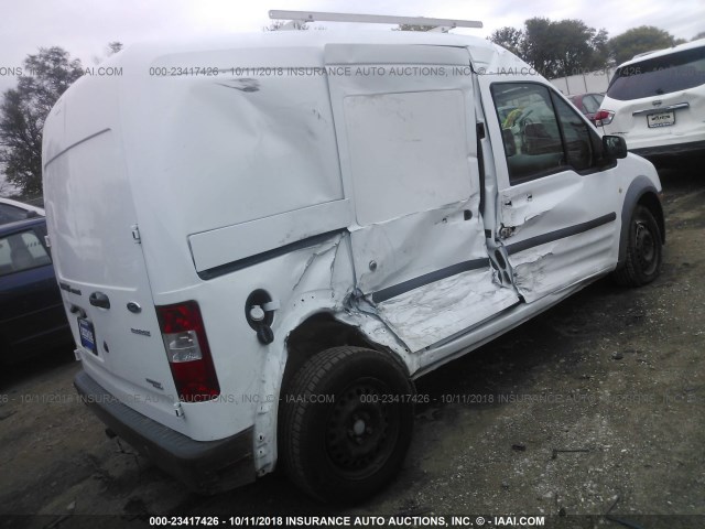 NM0LS7ANXDT171124 - 2013 FORD TRANSIT CONNECT XL WHITE photo 4