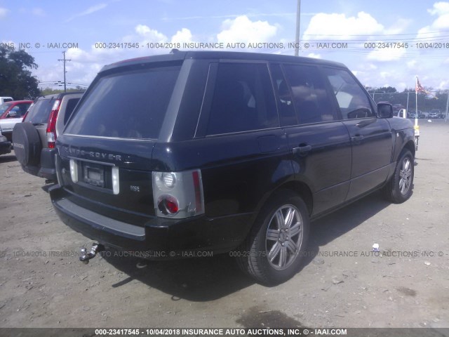 SALMF15467A257923 - 2007 LAND ROVER RANGE ROVER HSE BLACK photo 4