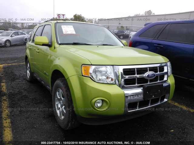 1FMCU5K38BKB64167 - 2011 FORD ESCAPE HYBRID GREEN photo 1