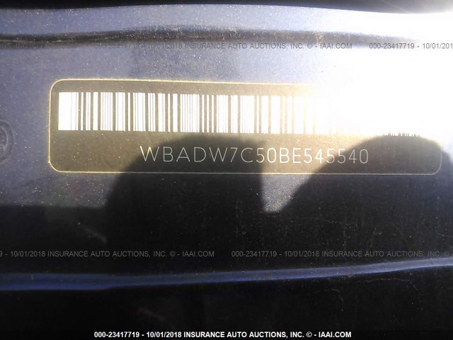 WBADW7C50BE545540 - 2011 BMW 328 I SULEV BLUE photo 9