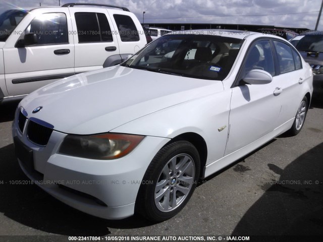 WBAVB17556NK32903 - 2006 BMW 325 I AUTOMATIC WHITE photo 2