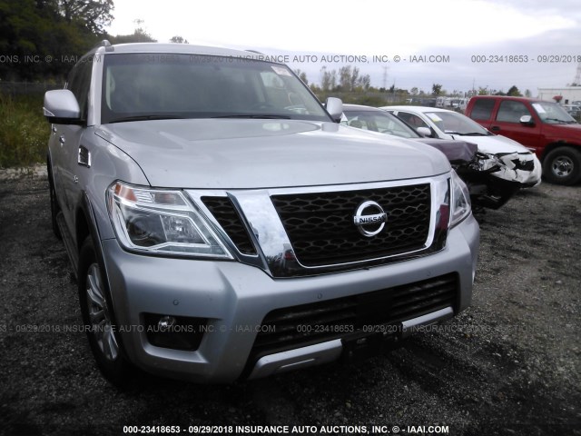 JN8AY2ND1J9054543 - 2018 NISSAN ARMADA SV/SL/PLATINUM SILVER photo 1