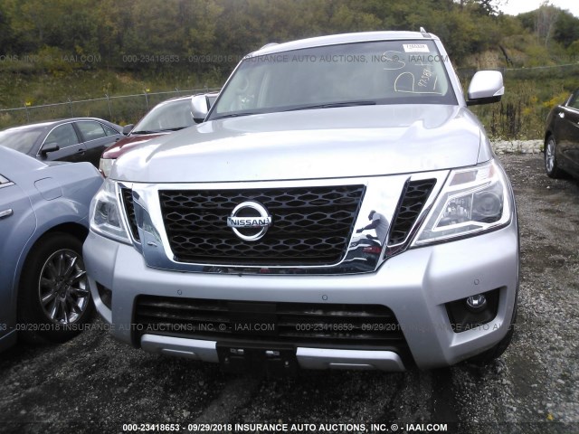 JN8AY2ND1J9054543 - 2018 NISSAN ARMADA SV/SL/PLATINUM SILVER photo 6