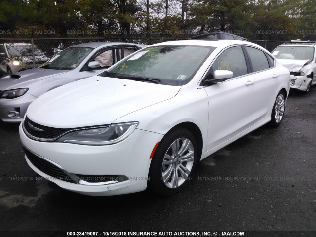 1C3CCCAB5GN147289 - 2016 CHRYSLER 200 LIMITED WHITE photo 2