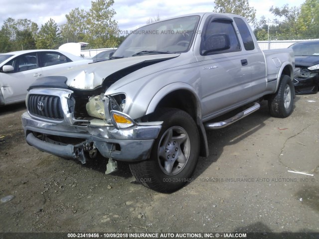 5TESM92N62Z087674 - 2002 TOYOTA TACOMA XTRACAB PRERUNNER SILVER photo 2