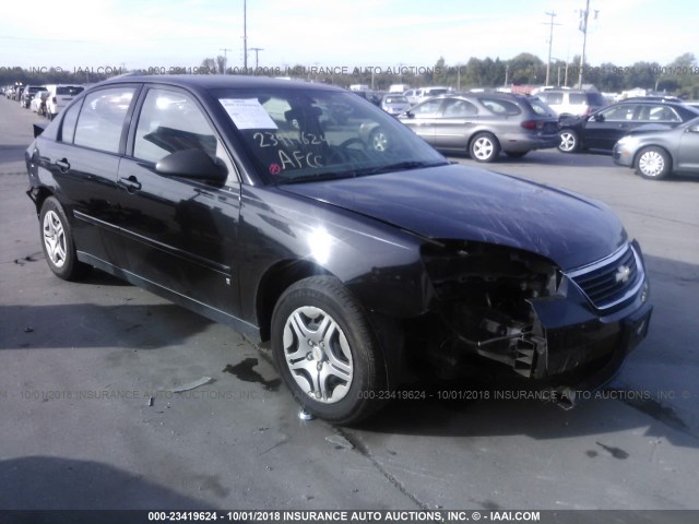 1G1ZS58F17F301979 - 2007 CHEVROLET MALIBU LS BLACK photo 1