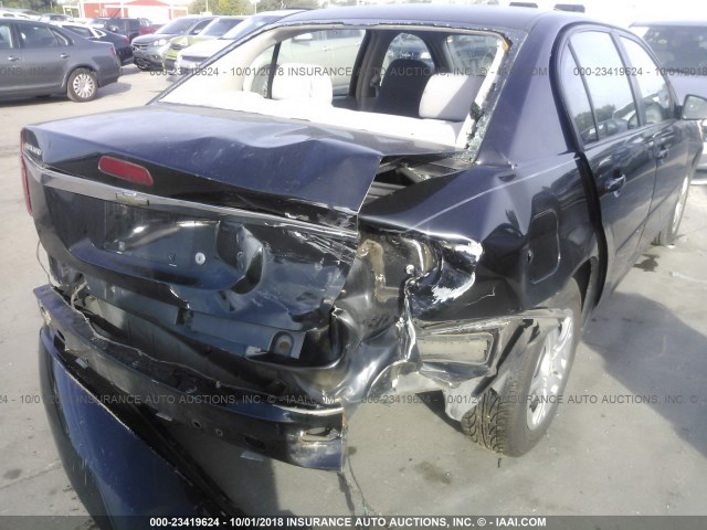 1G1ZS58F17F301979 - 2007 CHEVROLET MALIBU LS BLACK photo 6