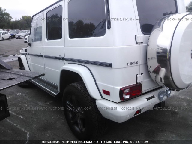 WDCYC3KH2JX295927 - 2018 MERCEDES-BENZ G 550 WHITE photo 3