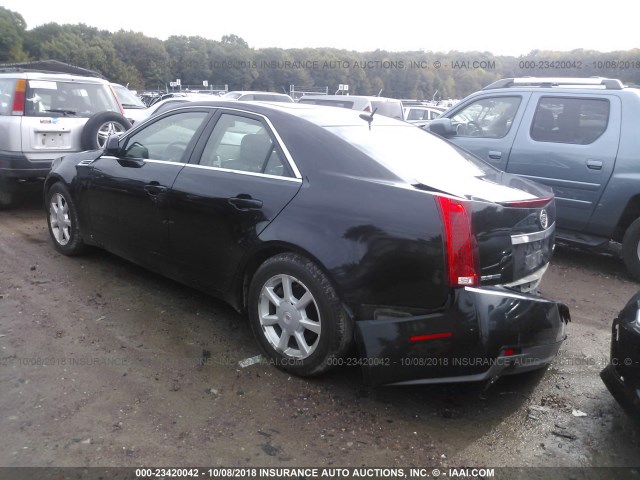 1G6DT57V480174384 - 2008 CADILLAC CTS HI FEATURE V6 BLACK photo 3