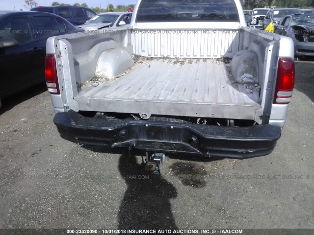 1D7FL16X13S368214 - 2003 DODGE DAKOTA SXT SILVER photo 6