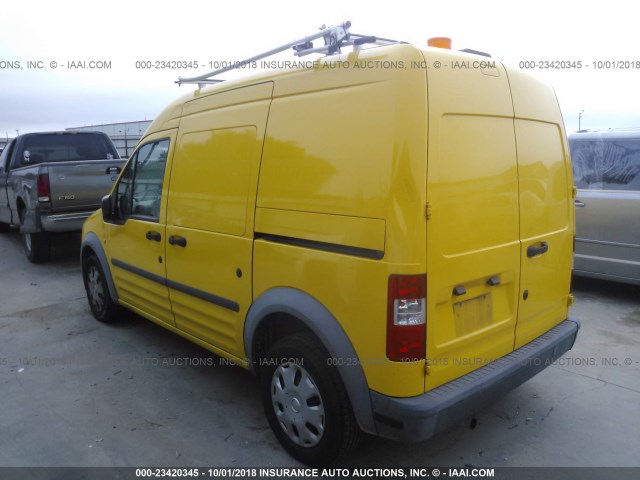 NM0LS7AN0CT114090 - 2012 FORD TRANSIT CONNECT XL YELLOW photo 3