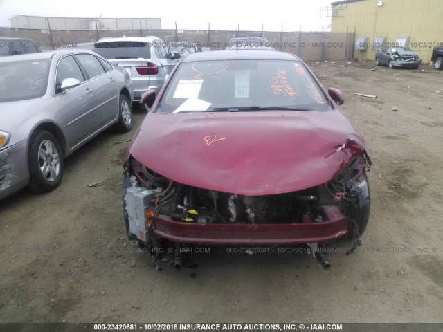 1G1RA6E40CU102732 - 2012 CHEVROLET VOLT RED photo 6