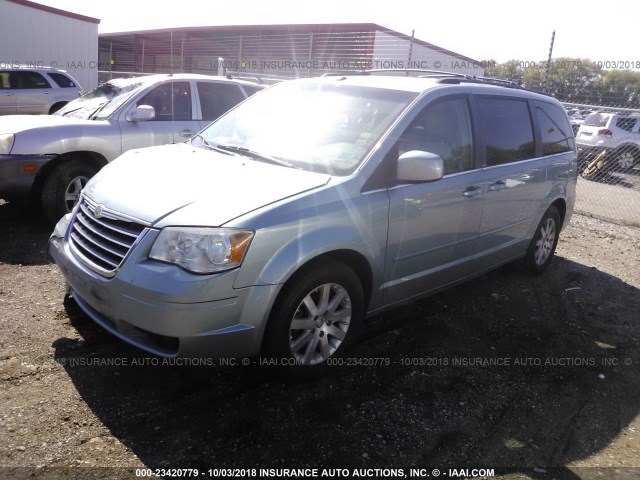 2A8HR54P68R668196 - 2008 CHRYSLER TOWN & COUNTRY TOURING BLUE photo 2
