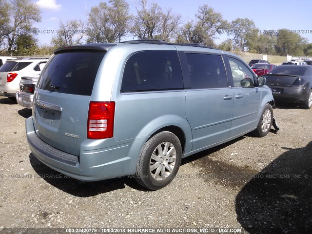 2A8HR54P68R668196 - 2008 CHRYSLER TOWN & COUNTRY TOURING BLUE photo 4