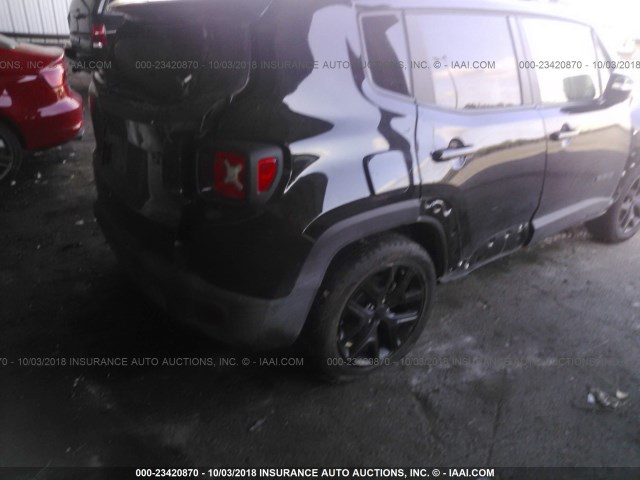 ZACCJBBB4JPG79609 - 2018 JEEP RENEGADE LATITUDE BLACK photo 4