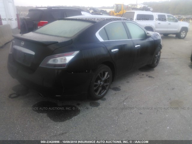 1N4AA5AP4CC836669 - 2012 NISSAN MAXIMA S/SV BLACK photo 4