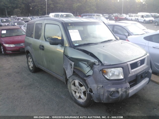 5J6YH28504L038804 - 2004 HONDA ELEMENT EX GREEN photo 1