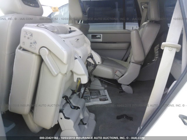 1FMJU1K55BEF13172 - 2011 FORD EXPEDITION LIMITED WHITE photo 8