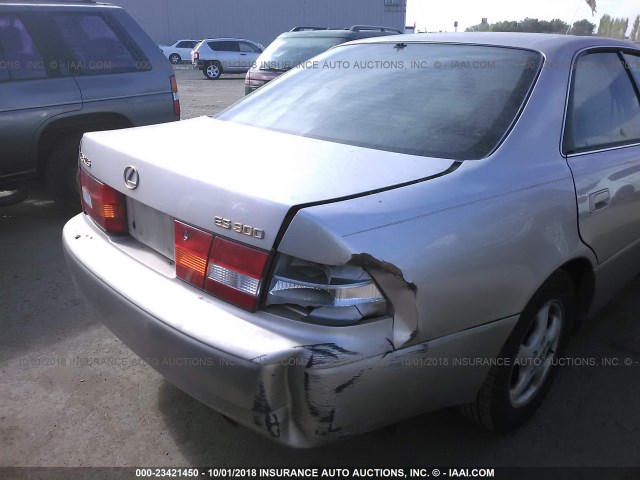 JT8BF22G8V5007770 - 1997 LEXUS ES 300 TAN photo 6