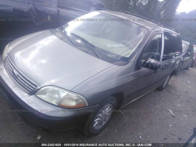 2FMZA51461BC04025 - 2001 FORD WINDSTAR LX GRAY photo 2