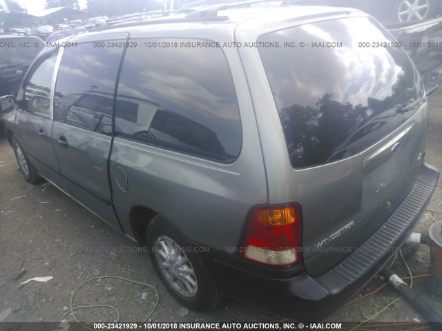 2FMZA51461BC04025 - 2001 FORD WINDSTAR LX GRAY photo 3